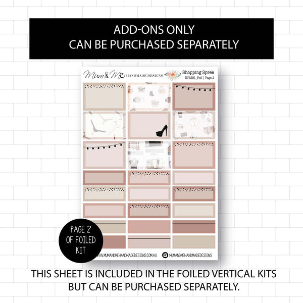 Deluxe Foiled Kit: Shopping Spree (ROSE GOLD FOIL)
