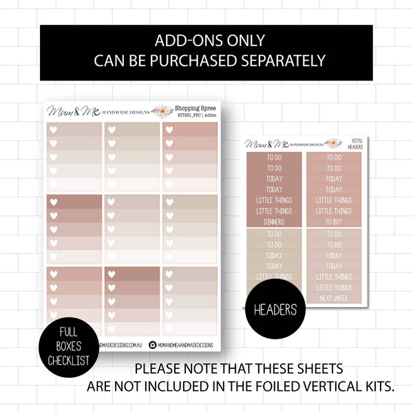Deluxe Foiled Kit: Shopping Spree (ROSE GOLD FOIL)