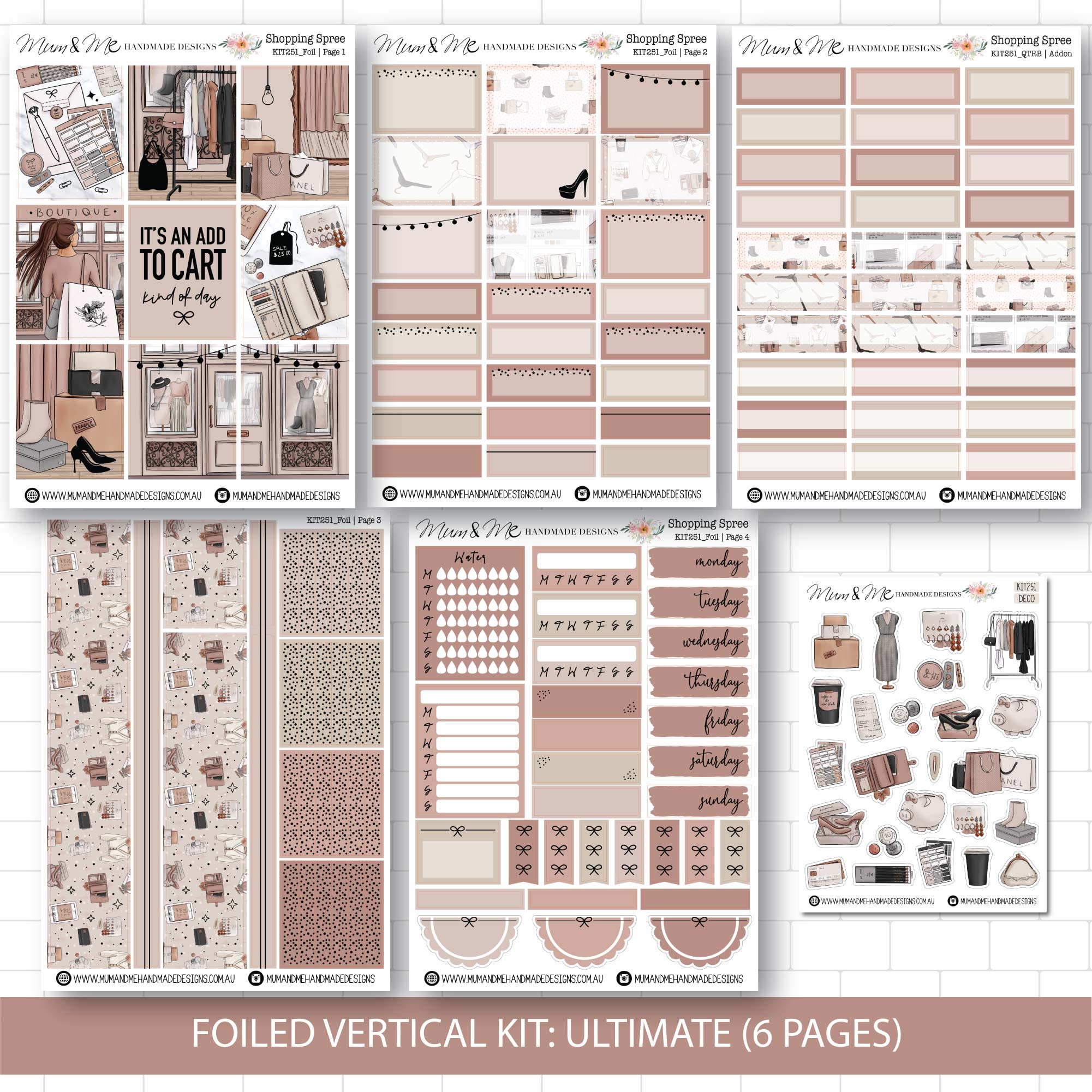 Ultimate Foiled Kit: Shopping Spree (ROSE GOLD FOIL)