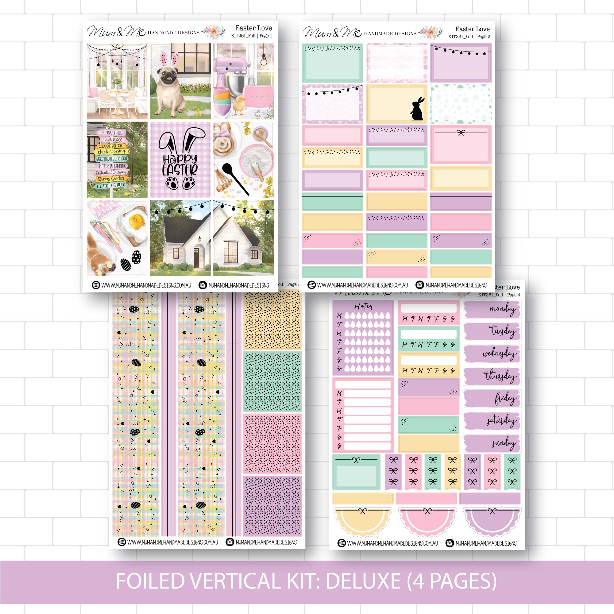 Deluxe Foiled Kit: Easter Love (GOLD FOIL)