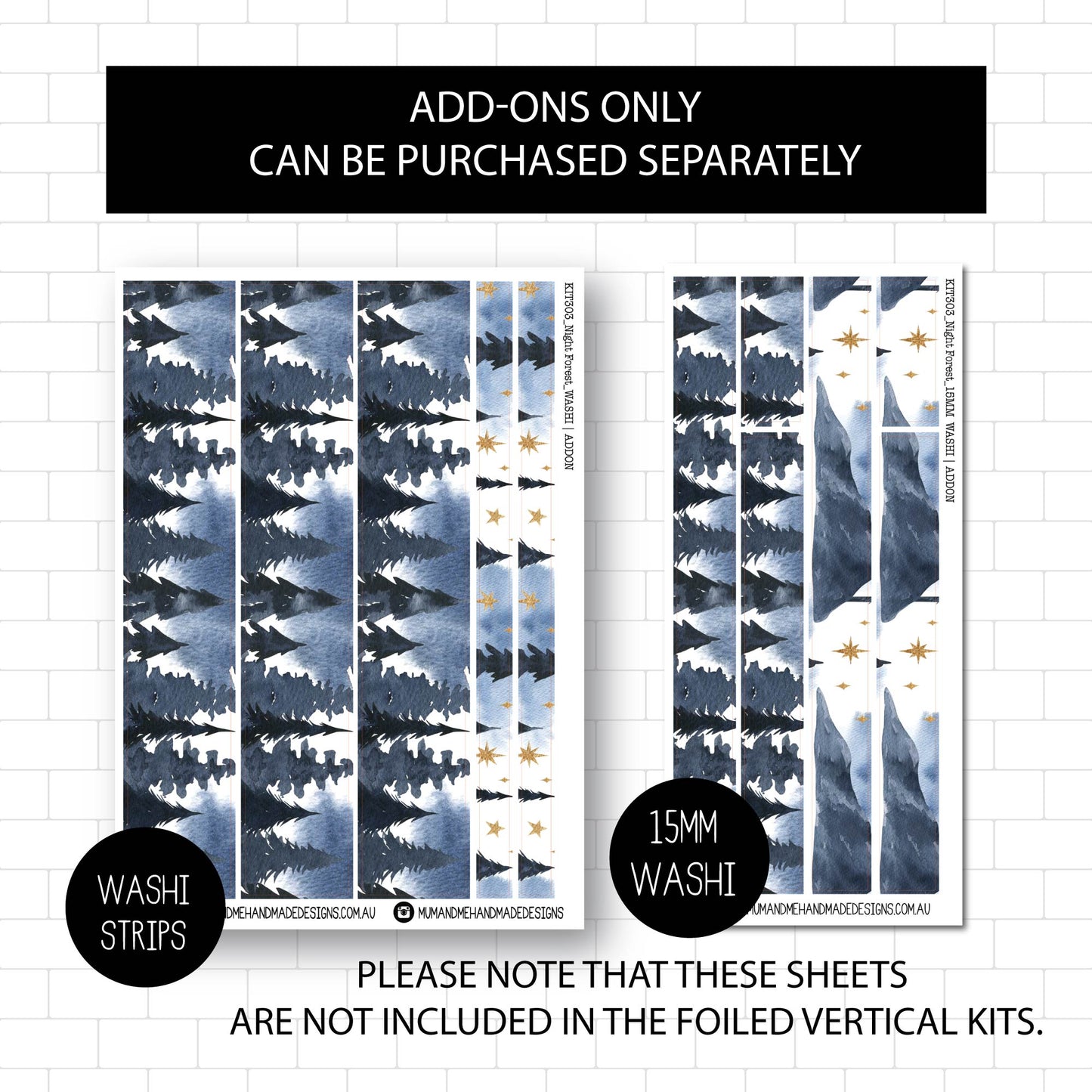 Deluxe Foiled Kit: Night Forest  (SILVER FOIL)