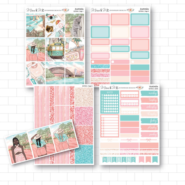 Australia planner stickers mini kit planner stickers australia