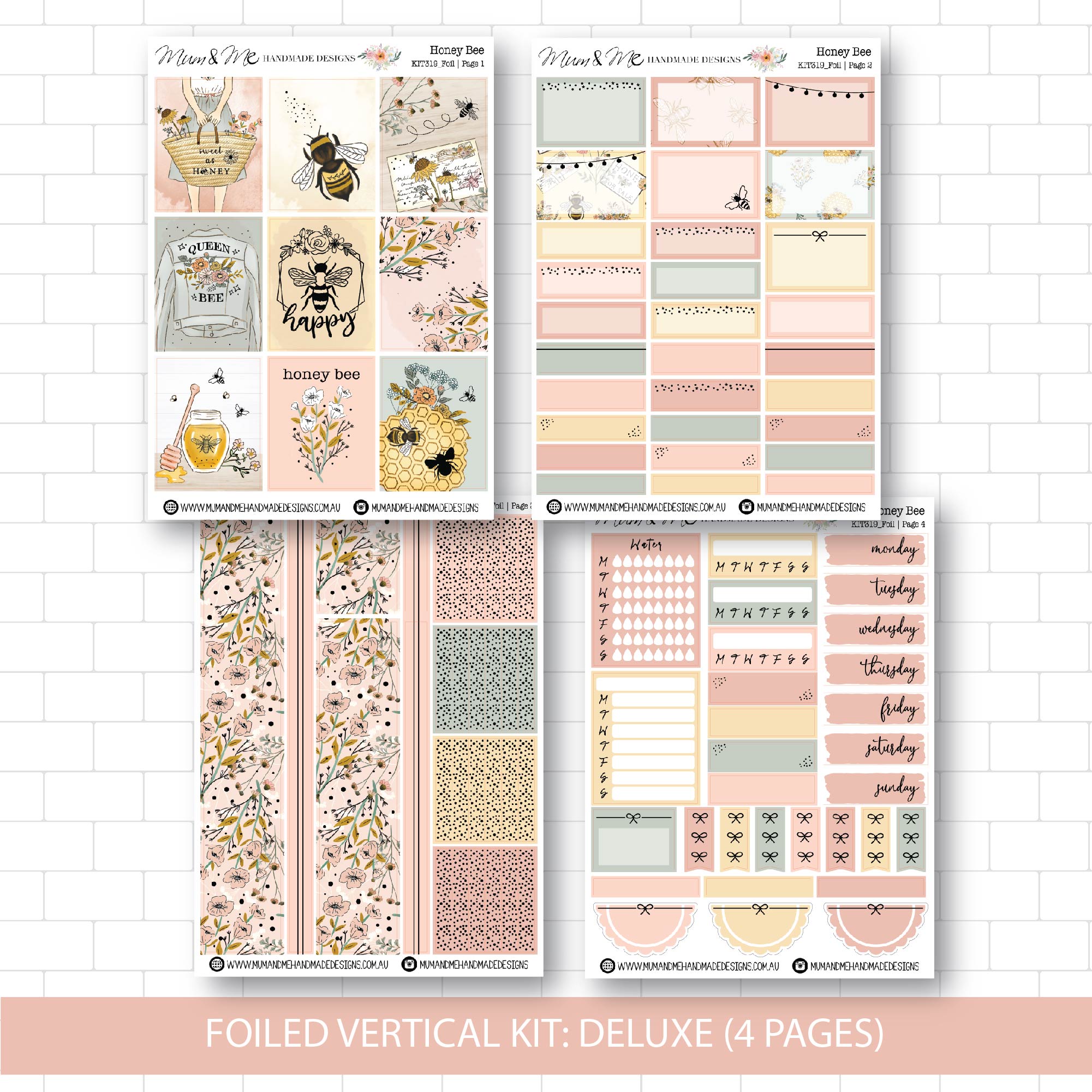 Deluxe Foiled Kit: Honey Bee (GOLD FOIL)
