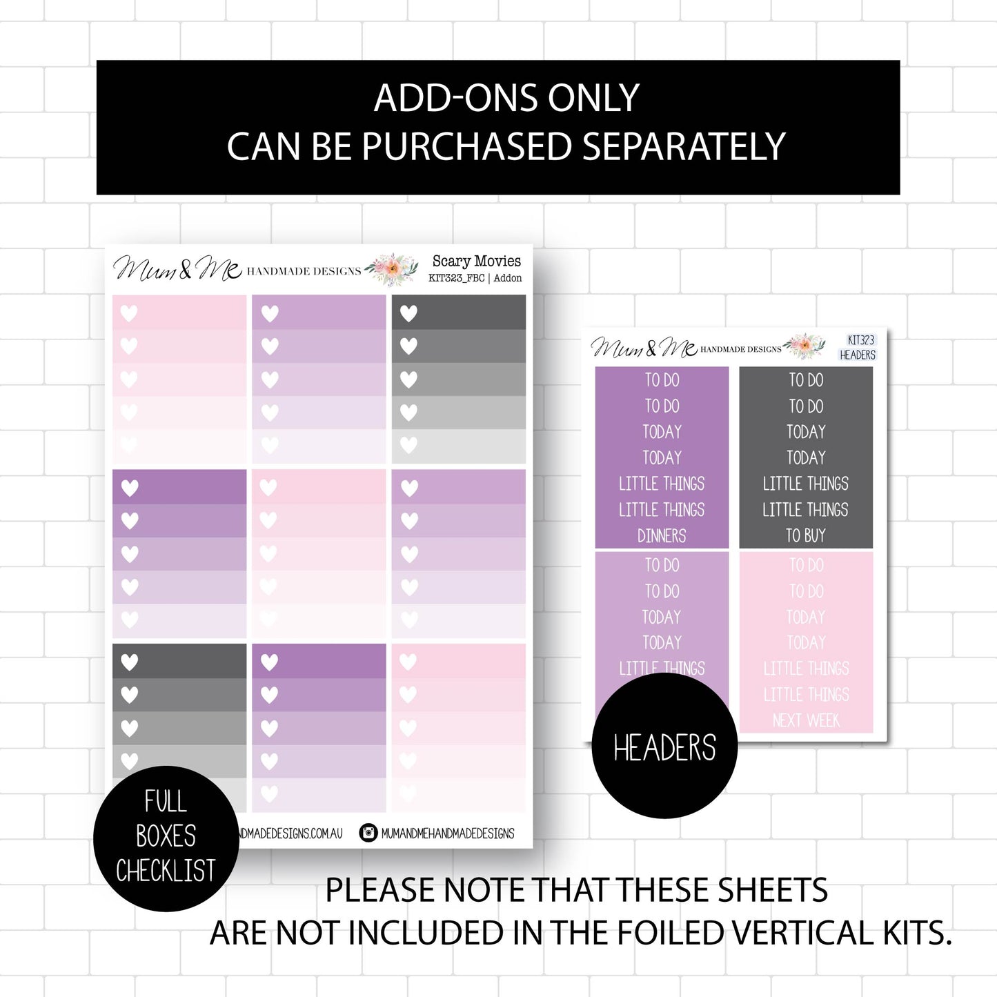 Deluxe Foiled Kit: Scary Movies (SILVER FOIL)