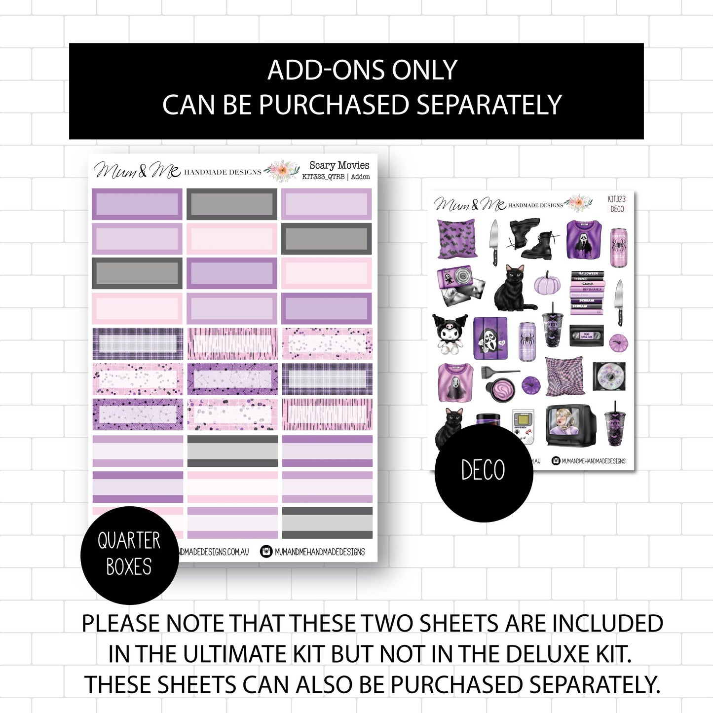 Deluxe Foiled Kit: Scary Movies (SILVER FOIL)