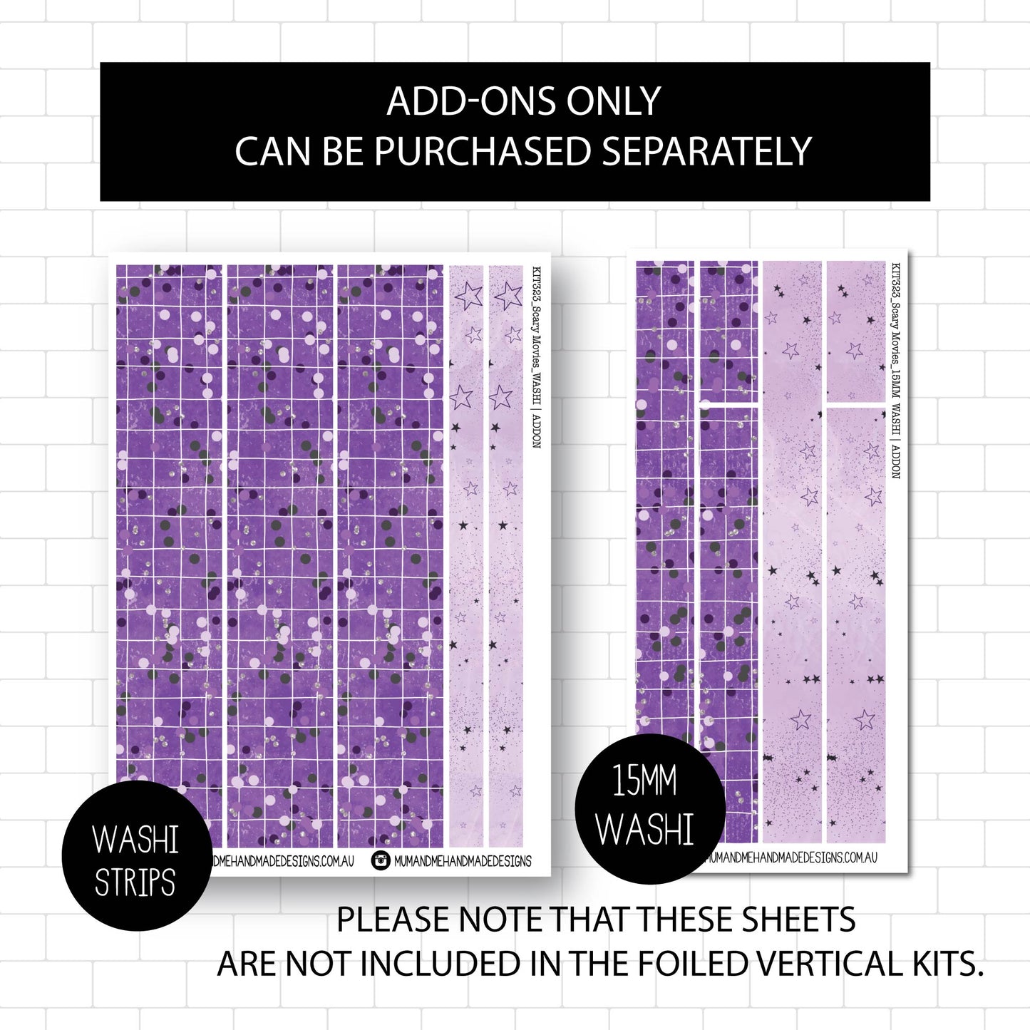 Deluxe Foiled Kit: Scary Movies (SILVER FOIL)