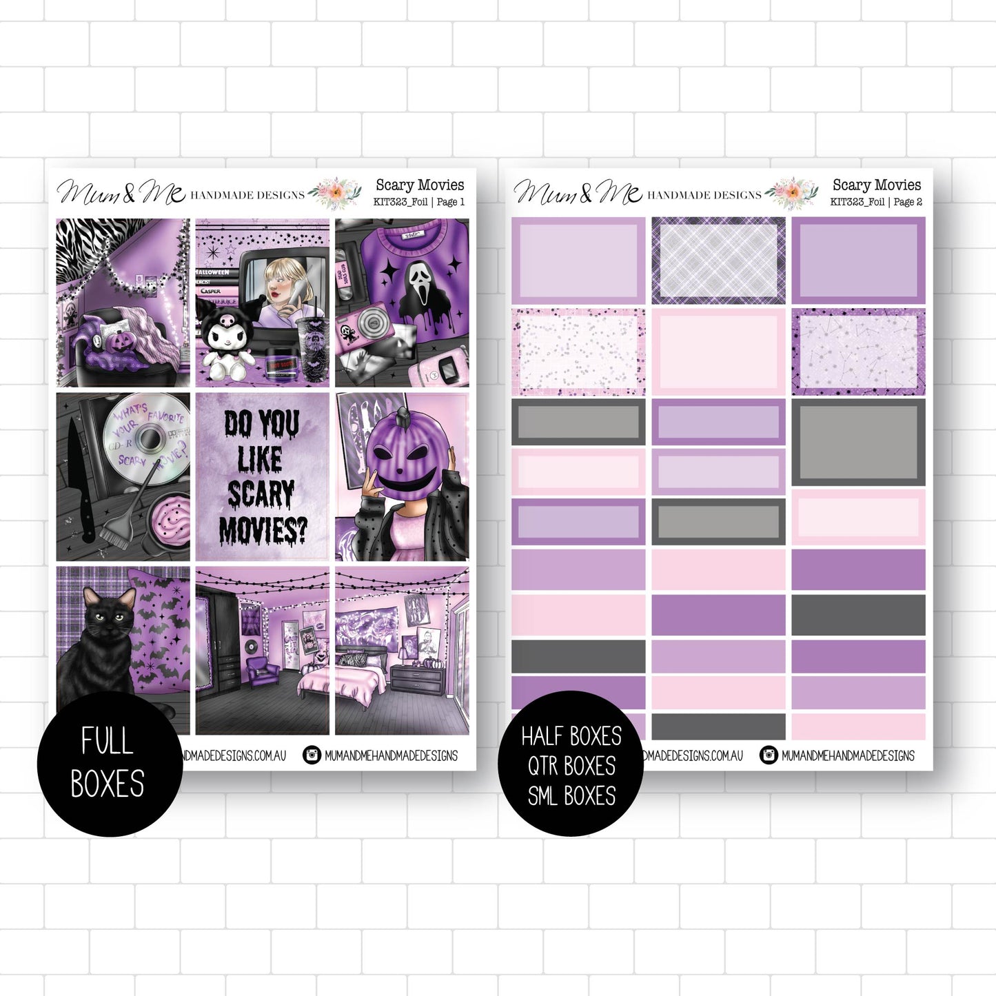 Deluxe Foiled Kit: Scary Movies (SILVER FOIL)