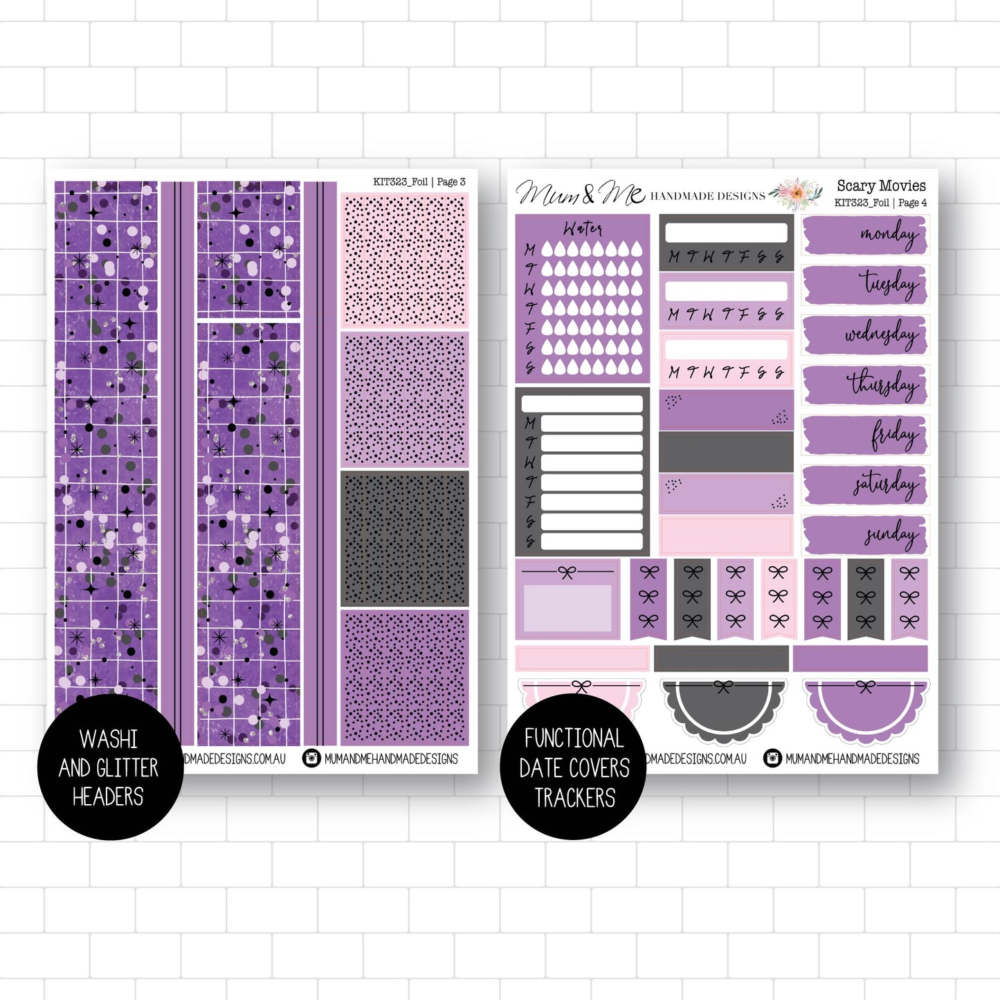 Deluxe Foiled Kit: Scary Movies (SILVER FOIL)