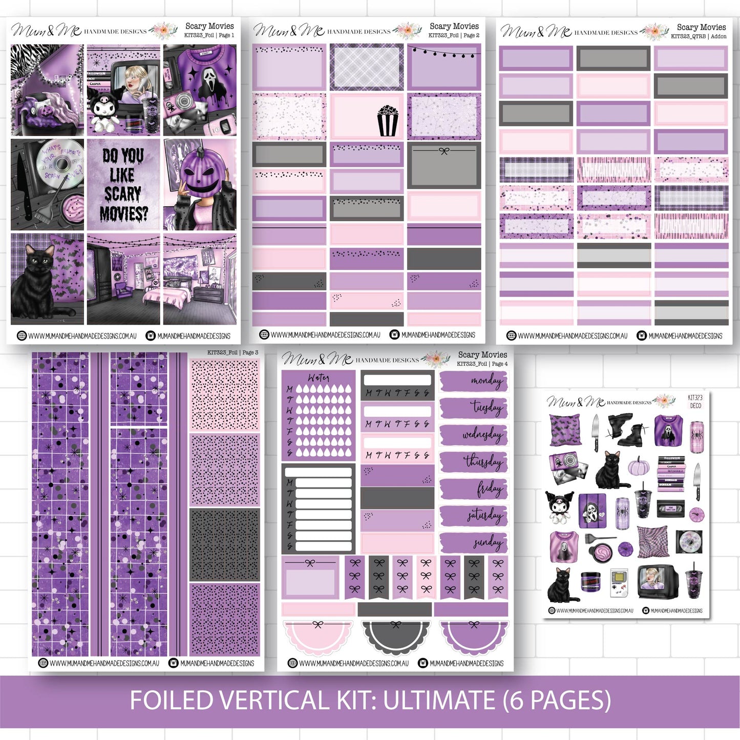 Deluxe Foiled Kit: Scary Movies (SILVER FOIL)