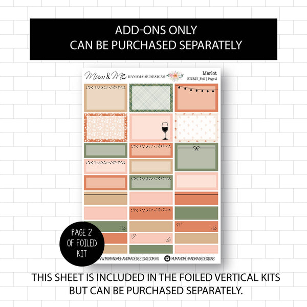 Deluxe Foiled Kit: Merlot (ROSE GOLD FOIL)