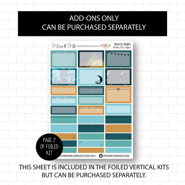 Deluxe Foiled Kit: Starry Night (GOLD FOIL)