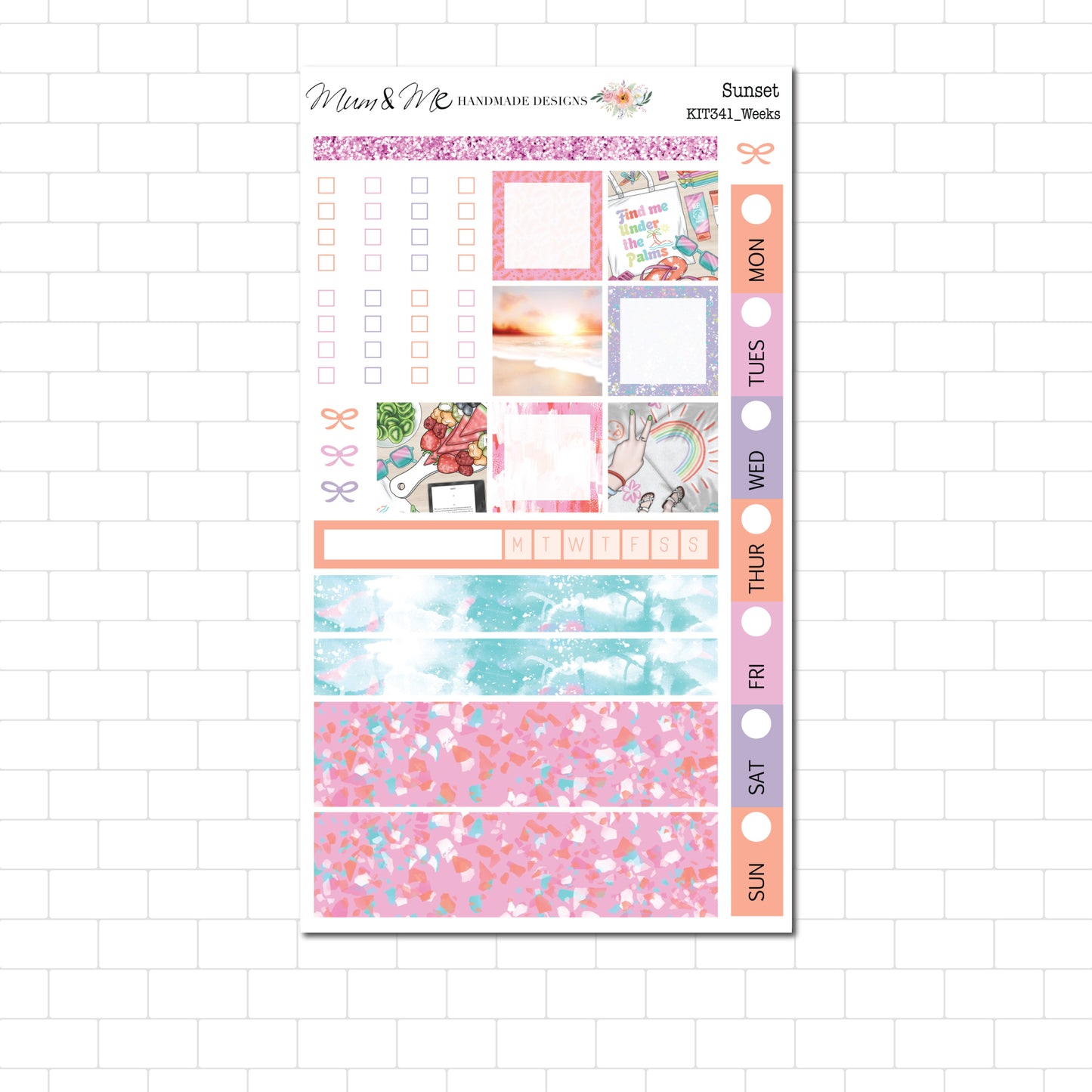 Hobonichi/Lime Weeks: Sunset