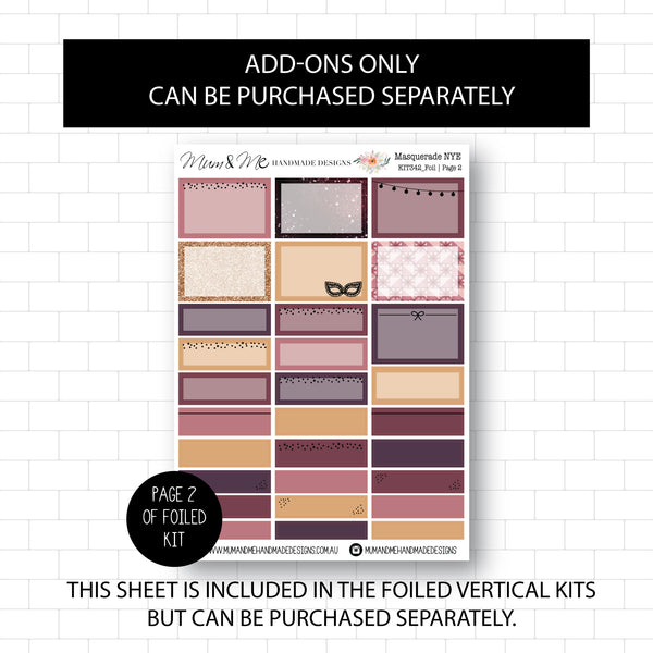 Deluxe Foiled Kit: Masquerade NYE (GOLD FOIL)