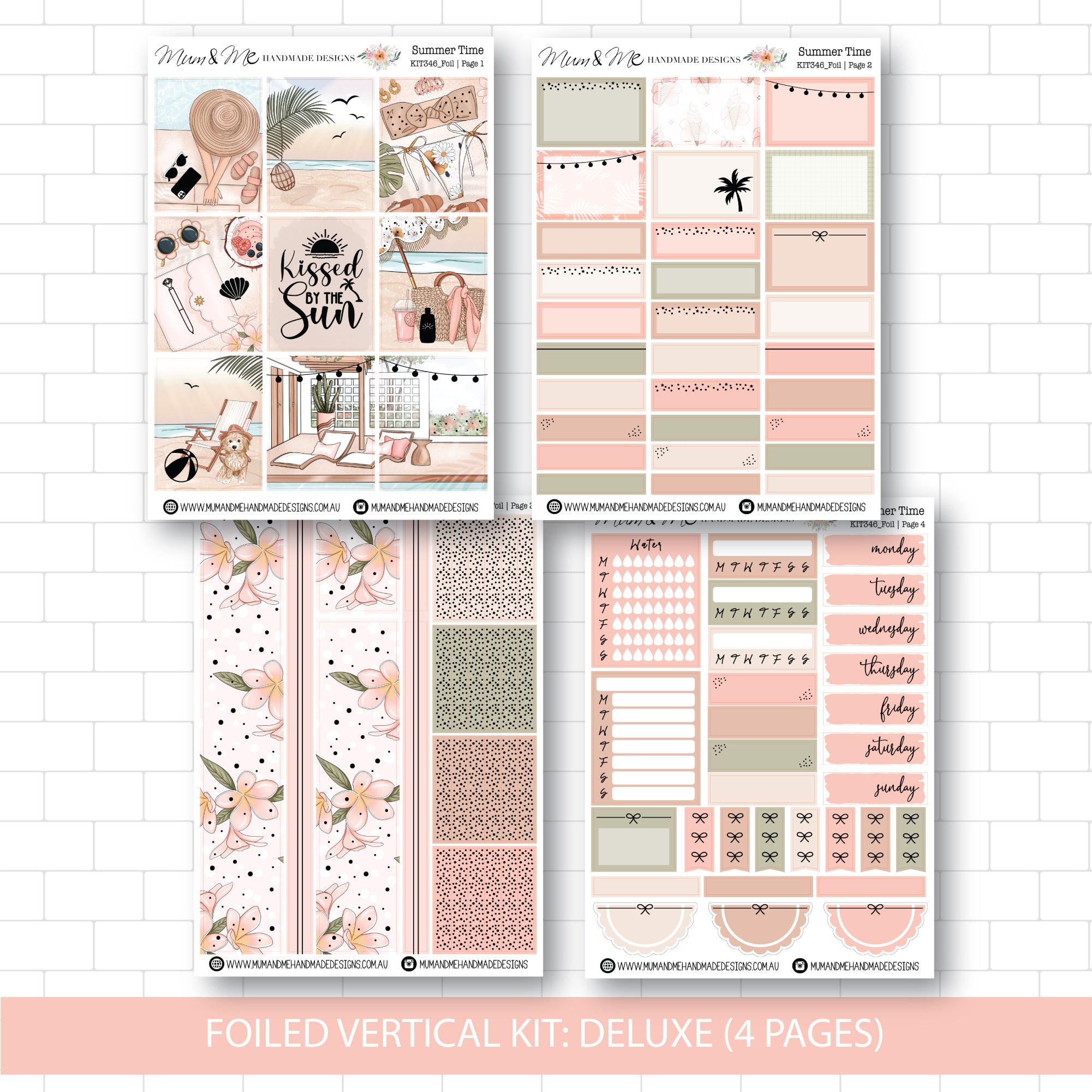Deluxe Foiled Kit: Summer Time (ROSE GOLD FOIL)