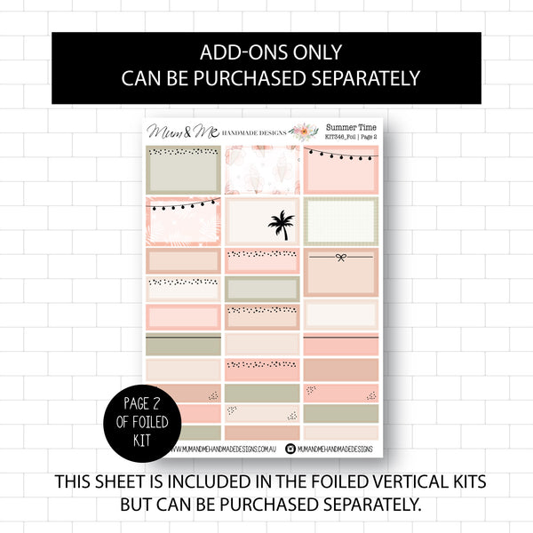 Deluxe Foiled Kit: Summer Time (ROSE GOLD FOIL)