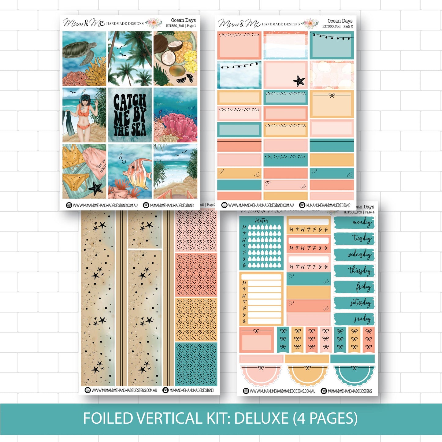Deluxe Foiled Kit: Ocean Days (GOLD FOIL)