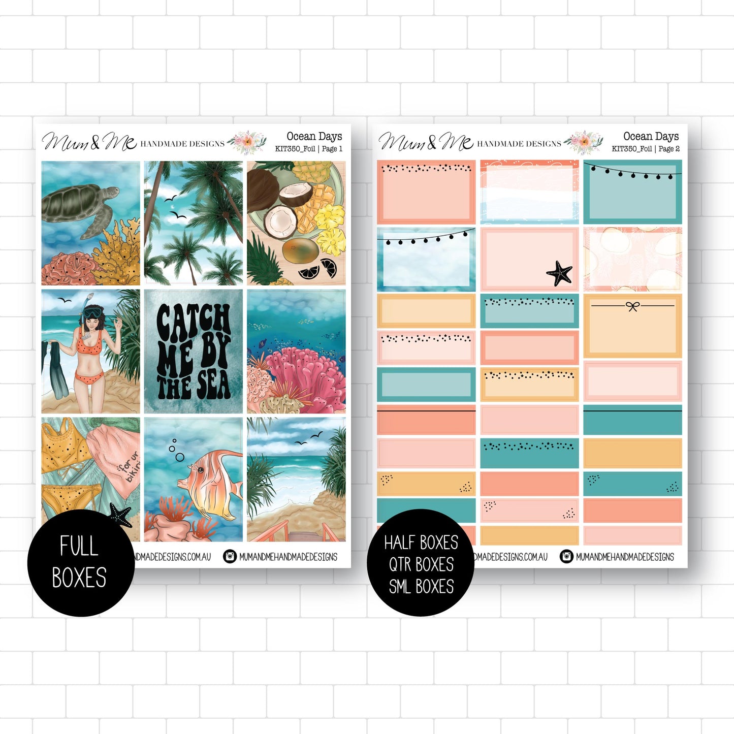 Deluxe Foiled Kit: Ocean Days (GOLD FOIL)