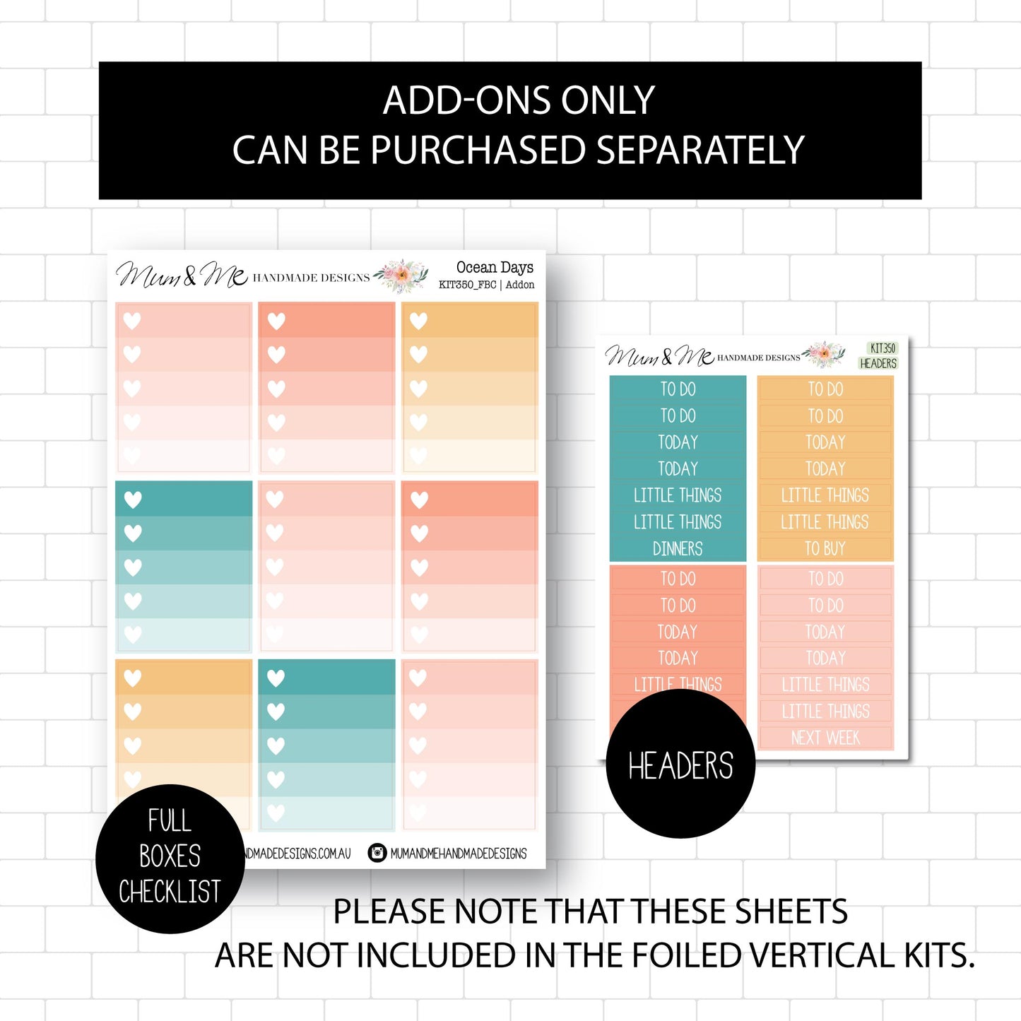 Deluxe Foiled Kit: Ocean Days (GOLD FOIL)