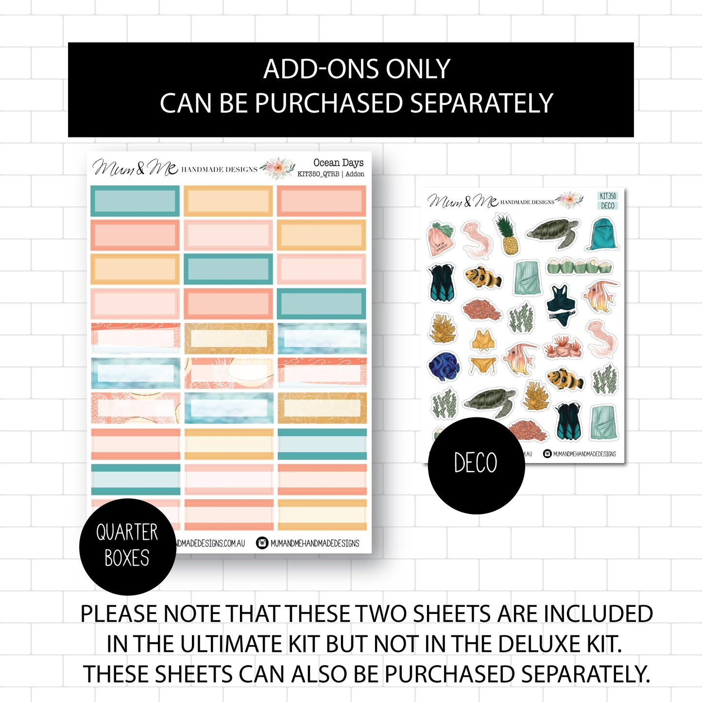 Deluxe Foiled Kit: Ocean Days (GOLD FOIL)