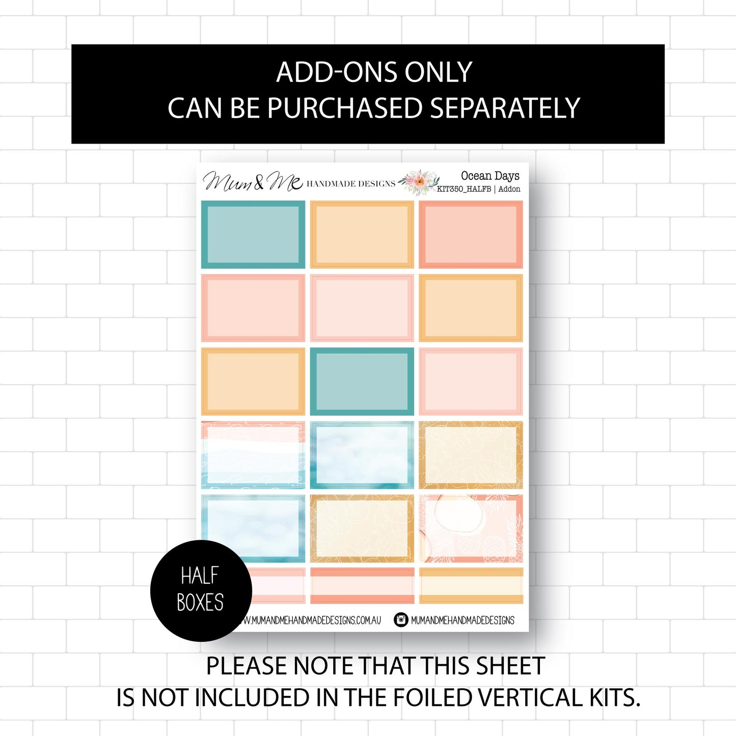 Deluxe Foiled Kit: Ocean Days (GOLD FOIL)