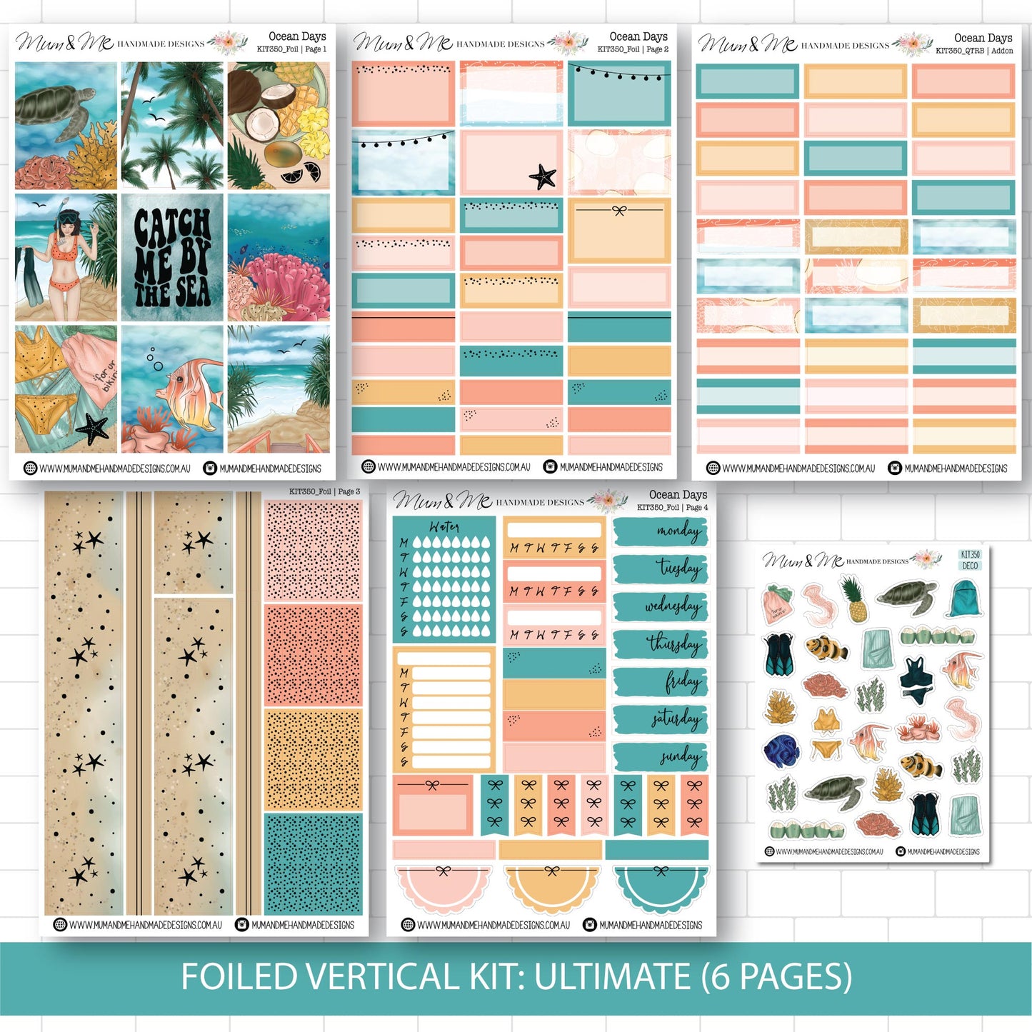 Deluxe Foiled Kit: Ocean Days (GOLD FOIL)