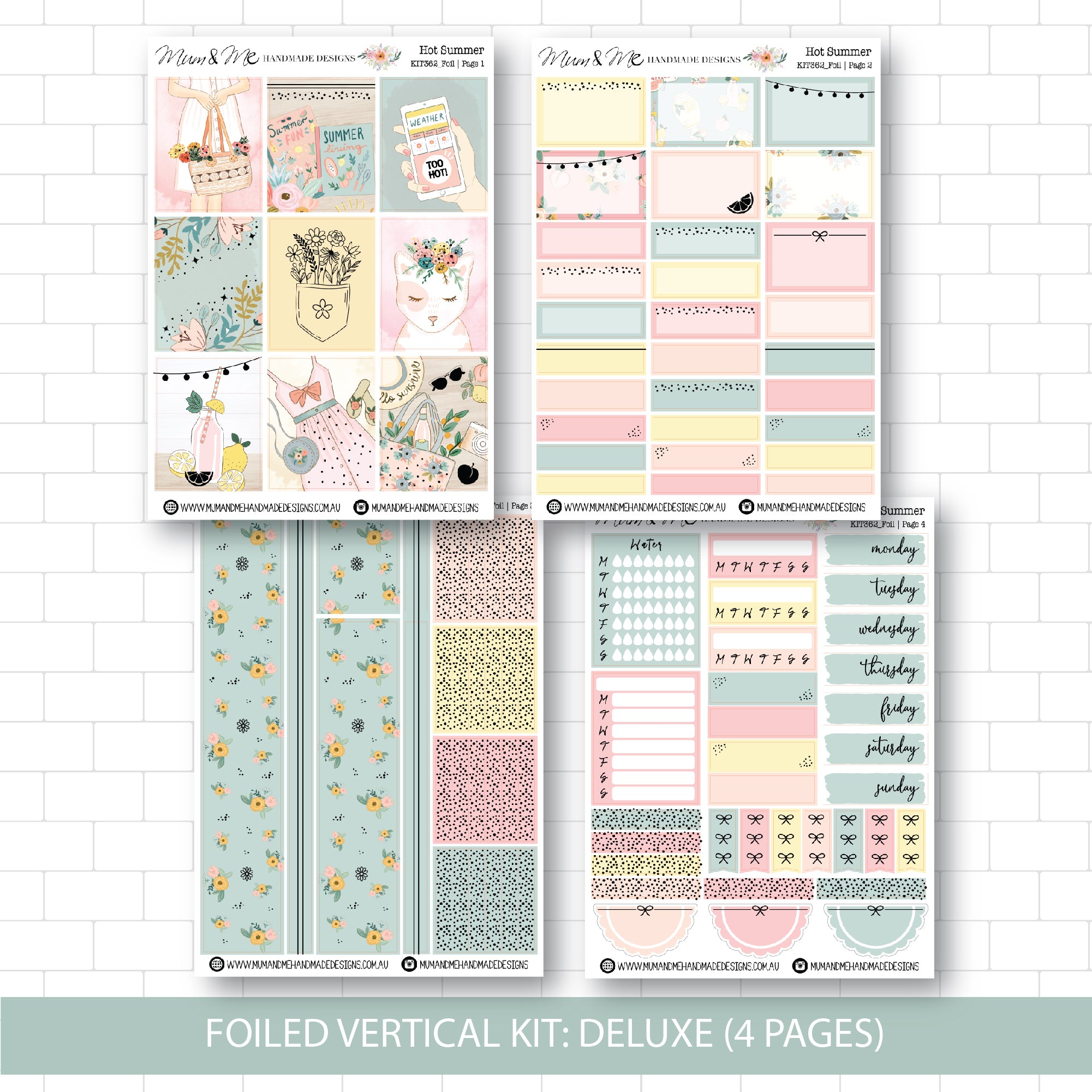 Deluxe Foiled Kit: Hot Summer (SILVER FOIL)