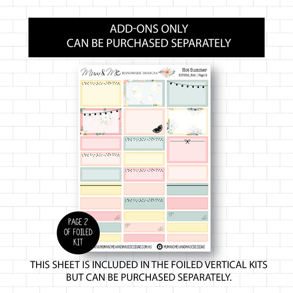 Deluxe Foiled Kit: Hot Summer (SILVER FOIL)
