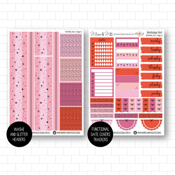 Deluxe Foiled Kit: Birthday Girl (ROSE GOLD FOIL)