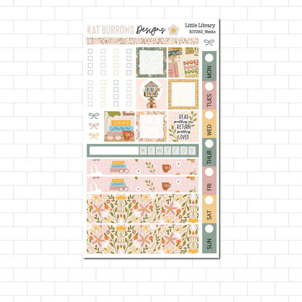 Little Library Hobonichi Weeks Sticker Kit and suits the Lime Mini ...
