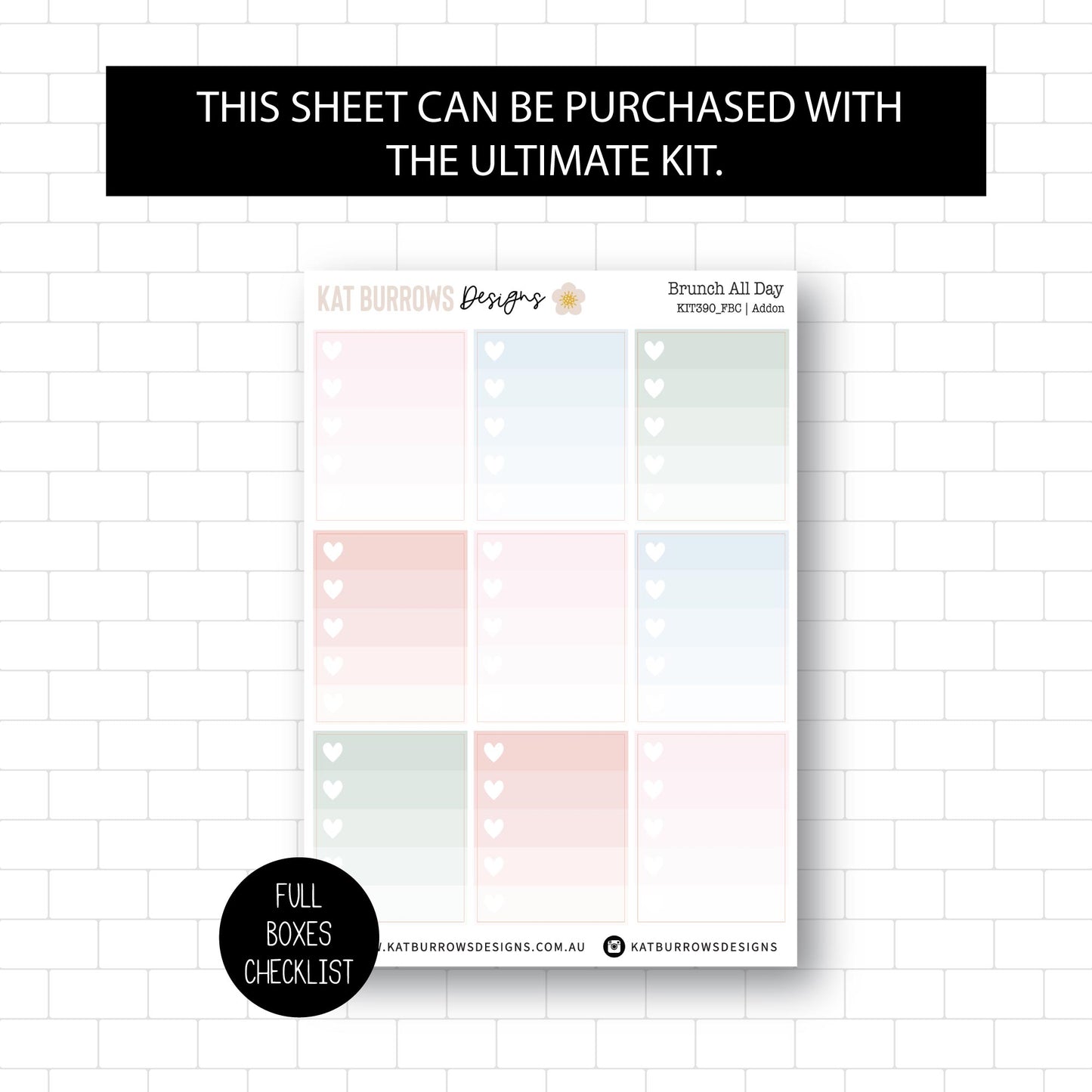 Ultimate Foiled Kit: Brunch All Day (GOLD FOIL)