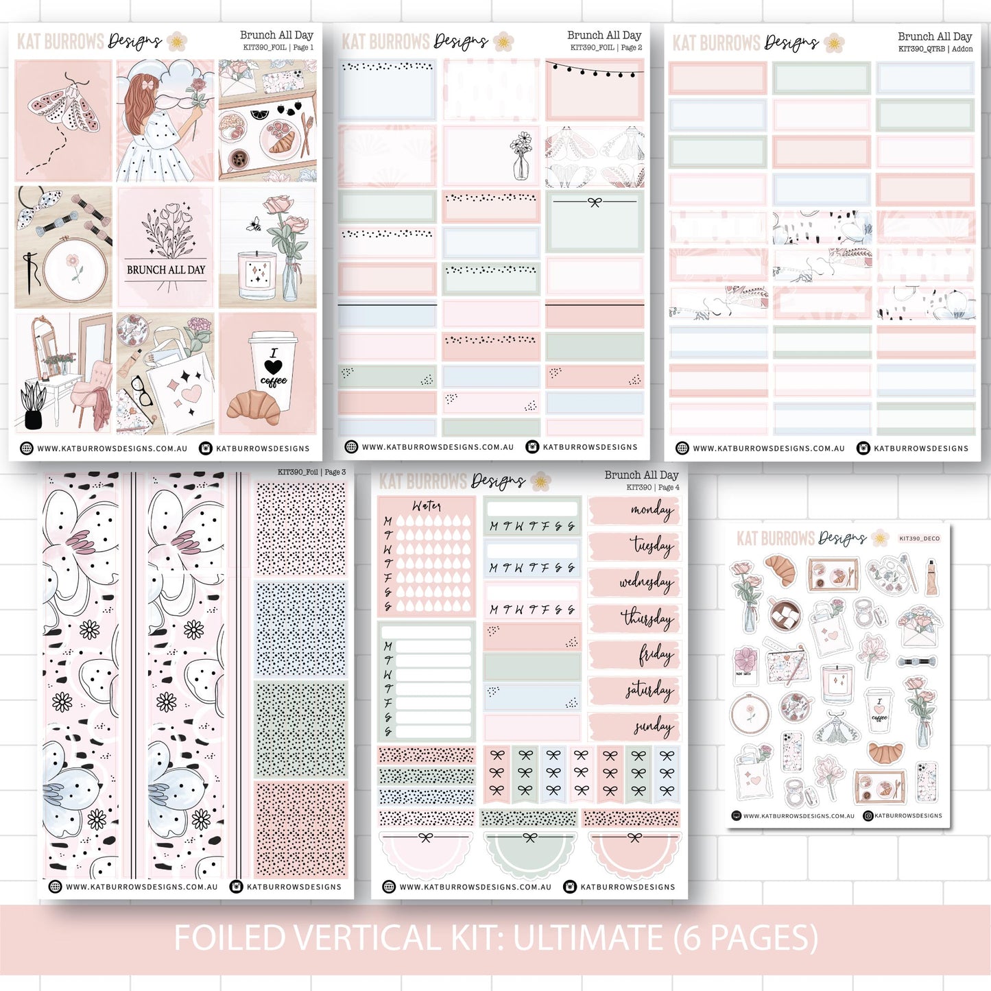 Ultimate Foiled Kit: Brunch All Day (GOLD FOIL)