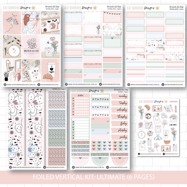 Deluxe Foiled Kit: Brunch All Day (GOLD FOIL)