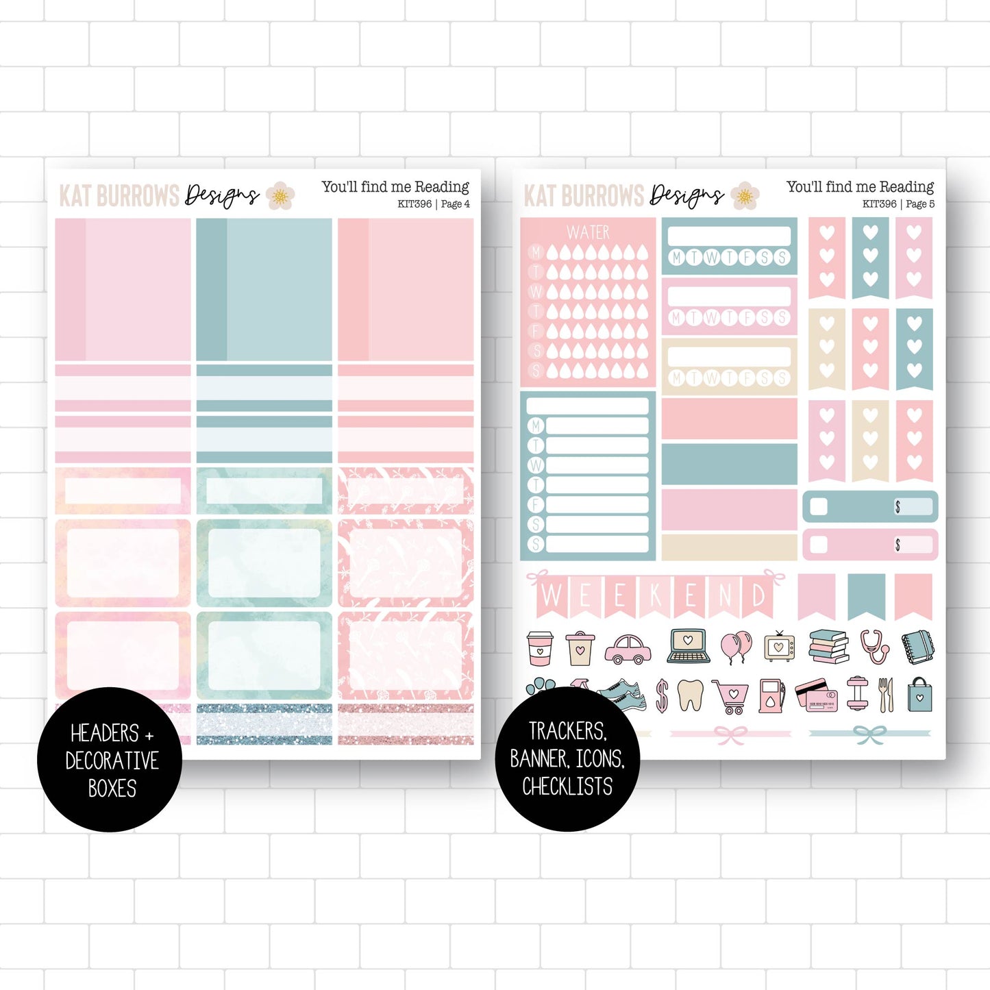 Weekly Kit: You'll find me Reading