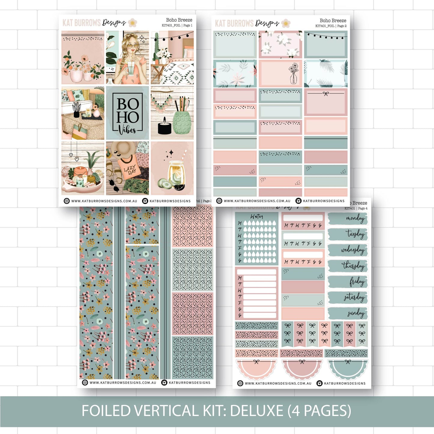 Deluxe Foiled Kit: Boho Breeze (ROSE GOLD FOIL)
