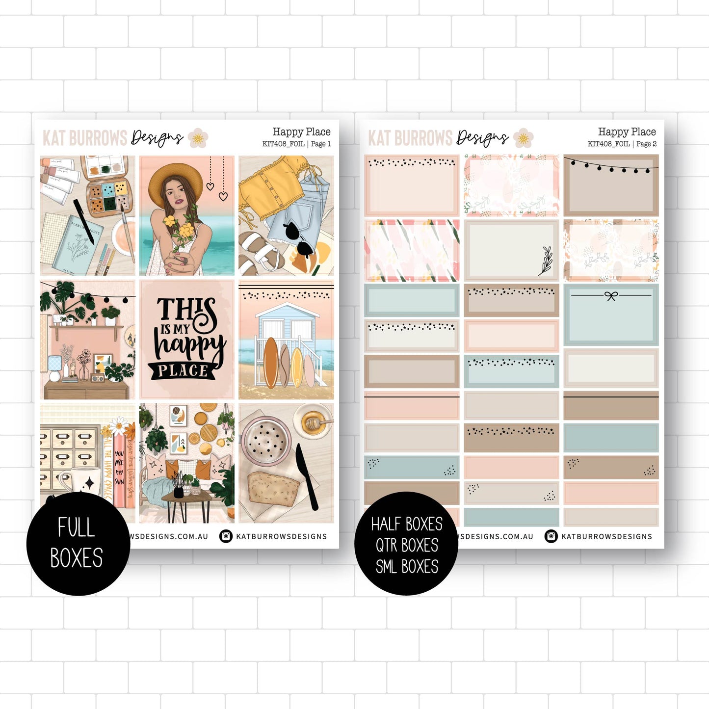 Deluxe Foiled Kit: Happy Place (ROSE GOLD FOIL)