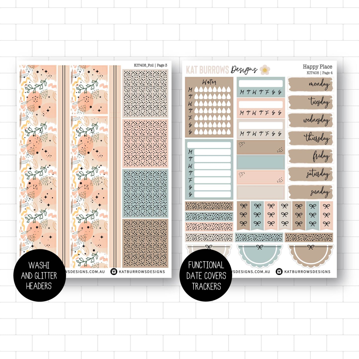 Deluxe Foiled Kit: Happy Place (ROSE GOLD FOIL)