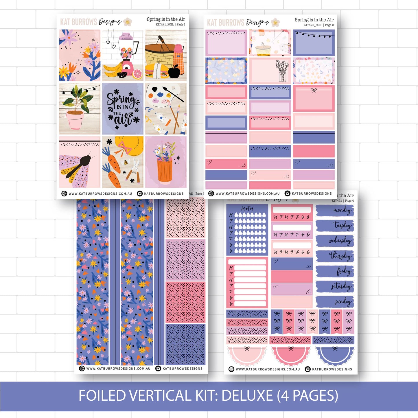 Deluxe Foiled Kit: Spring is in the Air (SILVER FOIL)