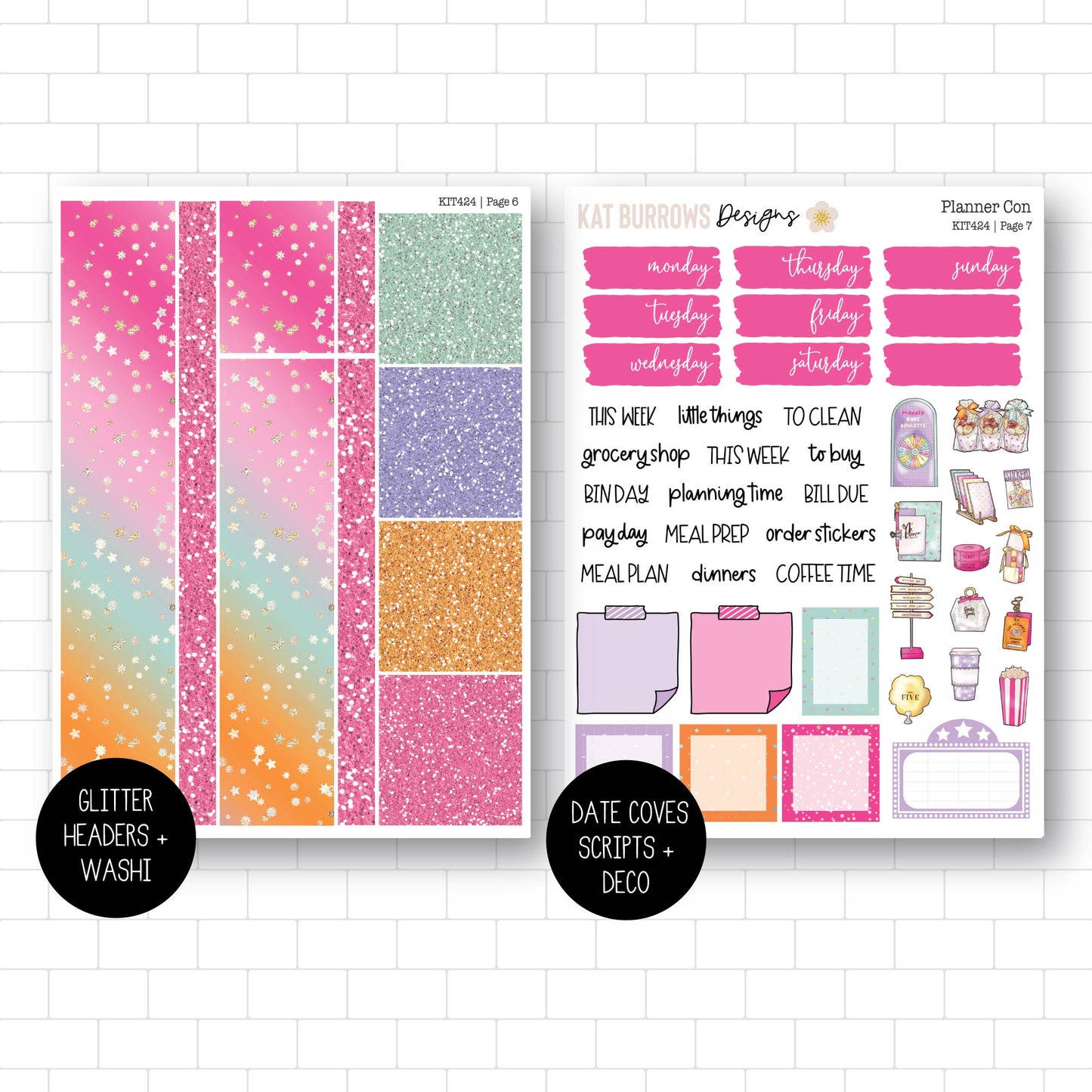 Weekly Kit: Planner Con