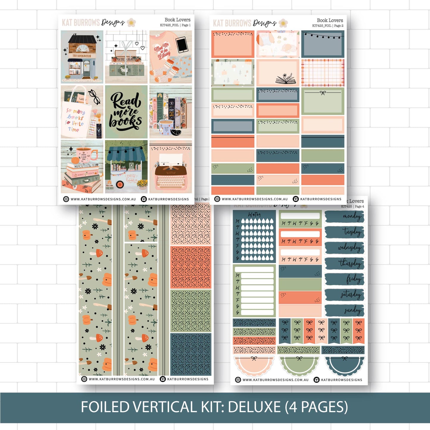 Deluxe Foiled Kit: Book Lovers (GOLD FOIL)