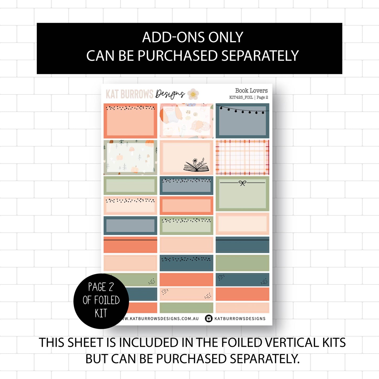 Deluxe Foiled Kit: Book Lovers (GOLD FOIL)