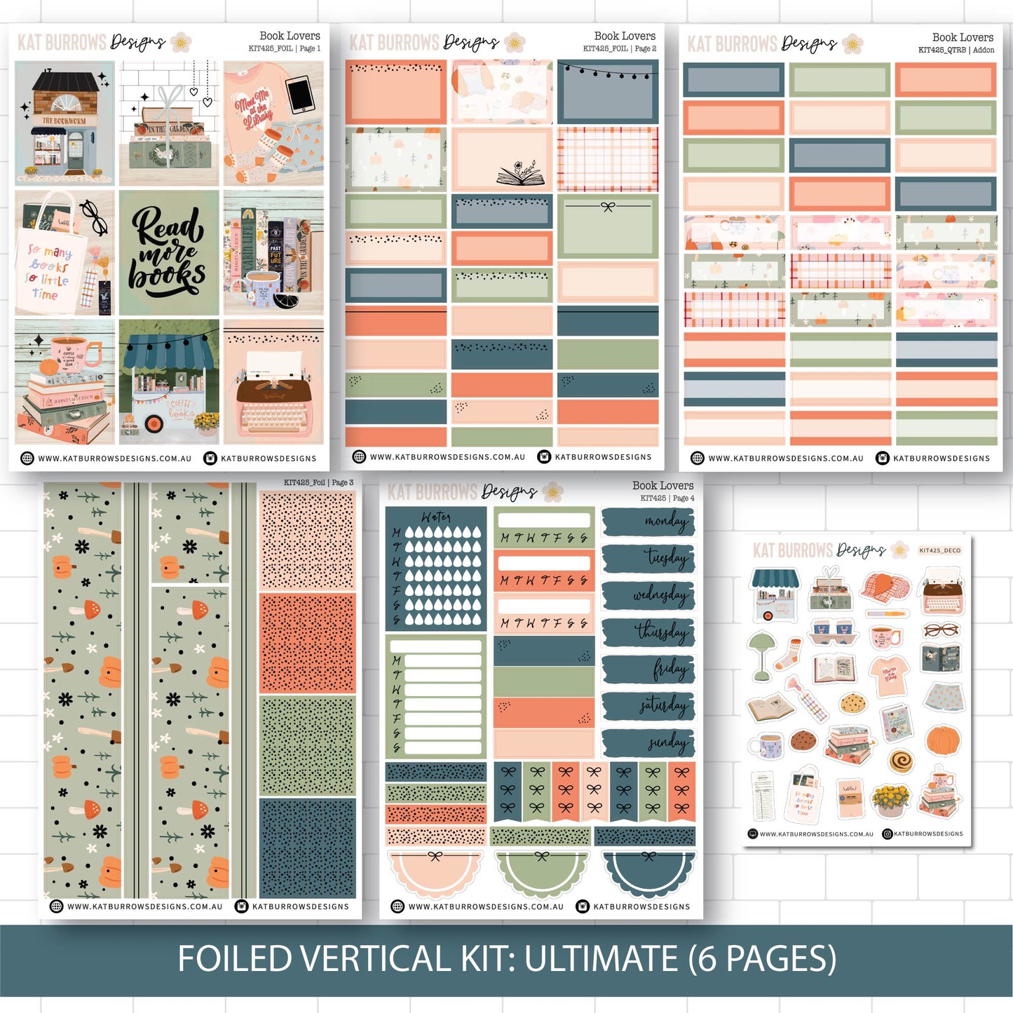 Ultimate Foiled Kit: Book Lovers (GOLD FOIL)