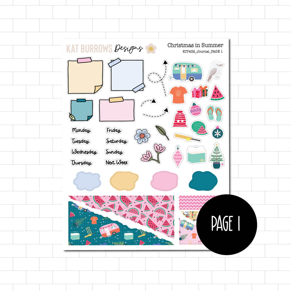 Journal Kit: Christmas in Summer