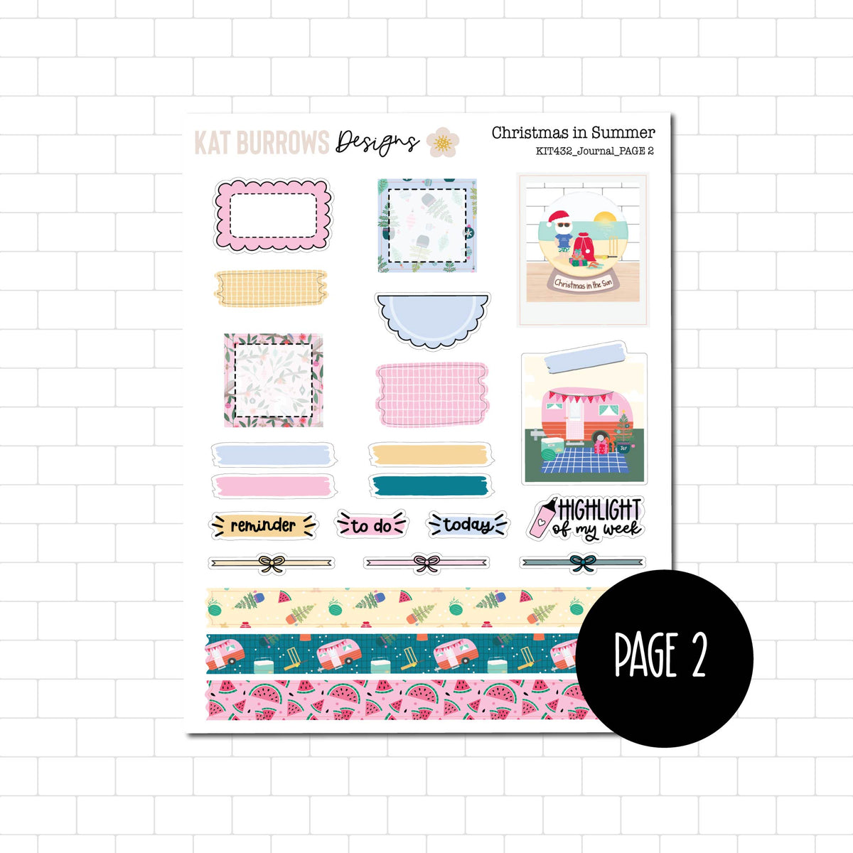 Journal Kit: Christmas in Summer