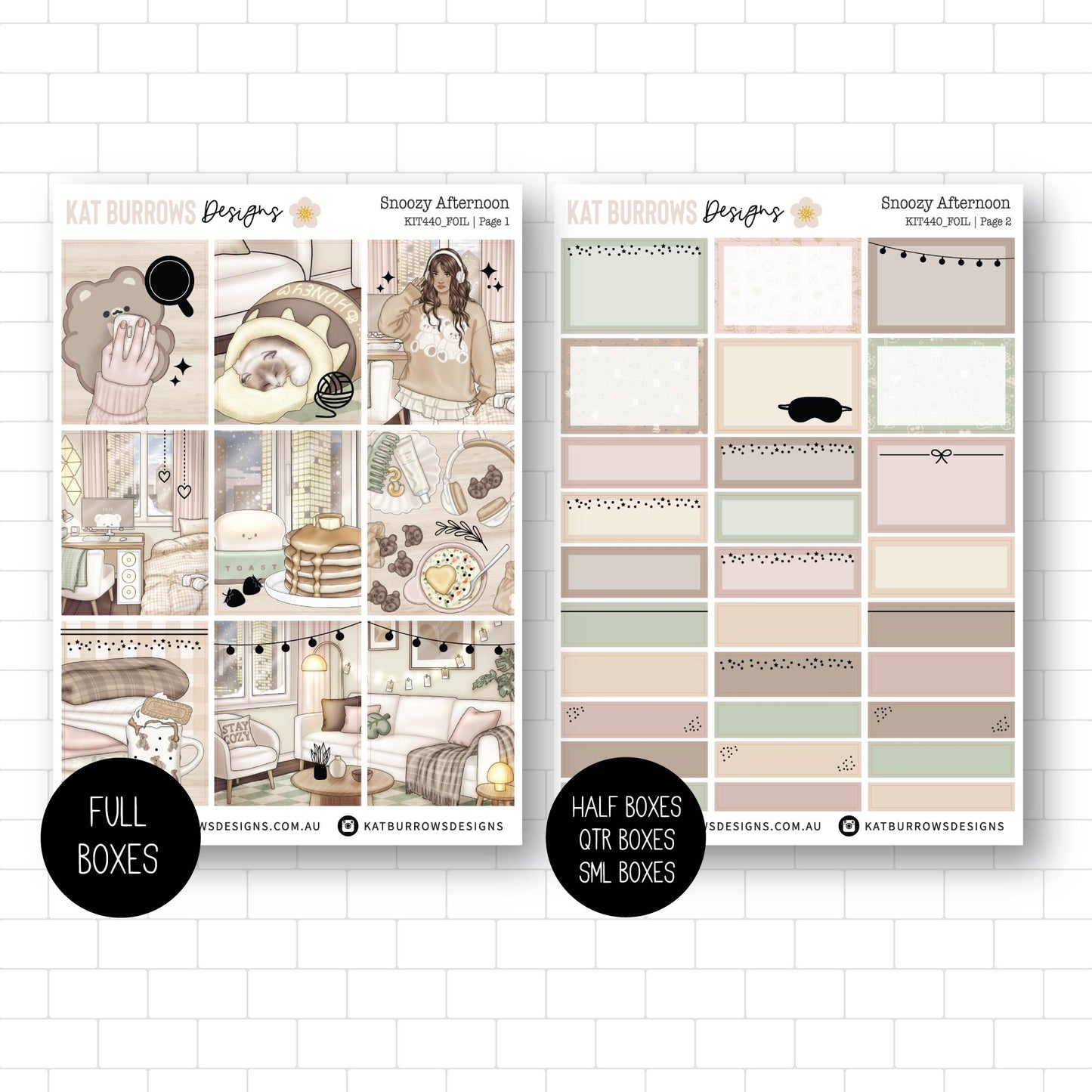 Deluxe Foiled Kit: Snoozy Afternoon (GOLD FOIL)