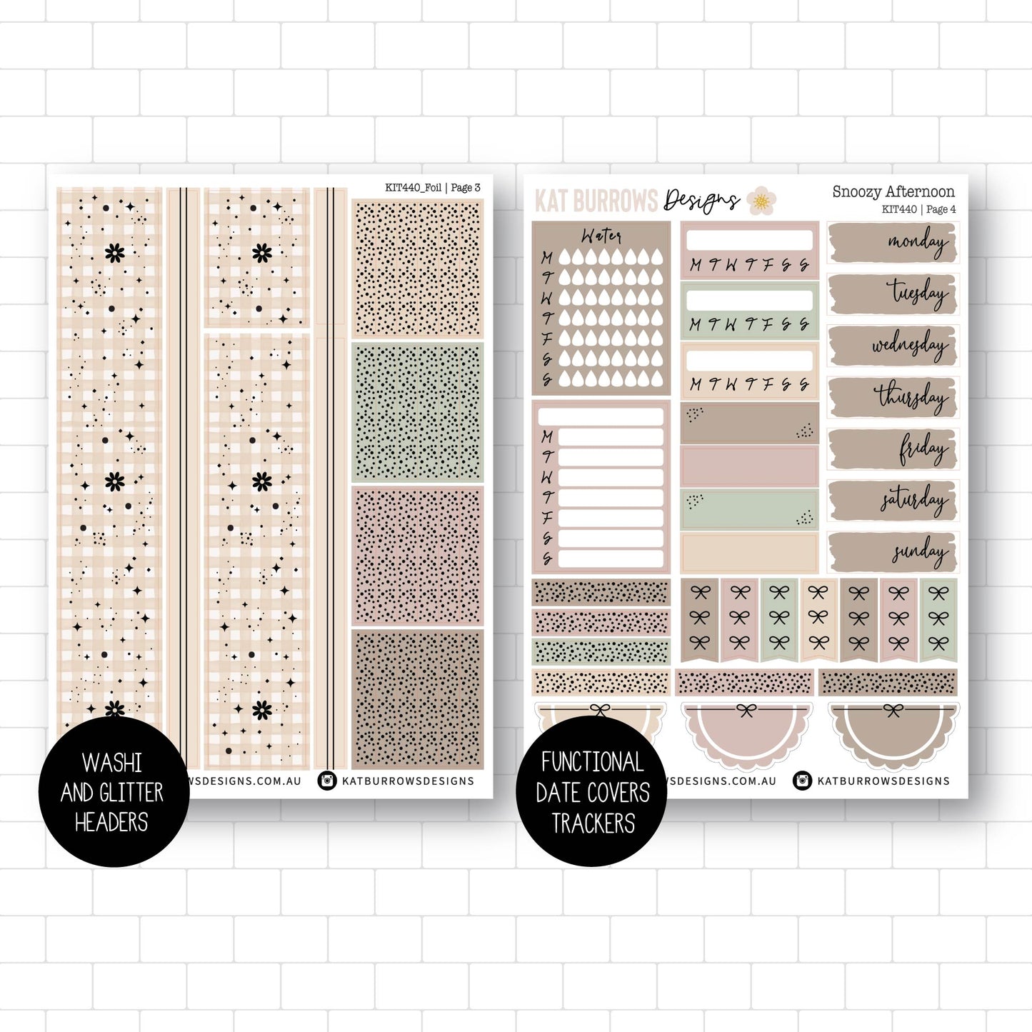 Deluxe Foiled Kit: Snoozy Afternoon (GOLD FOIL)