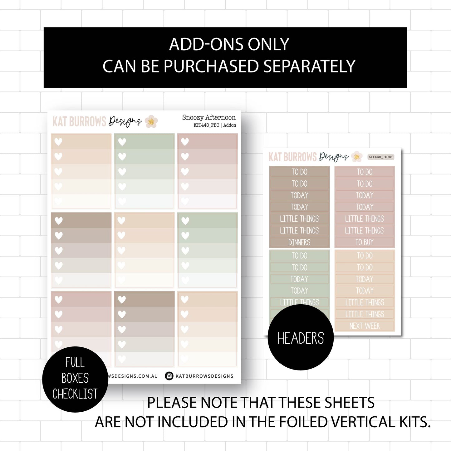 Deluxe Foiled Kit: Snoozy Afternoon (GOLD FOIL)