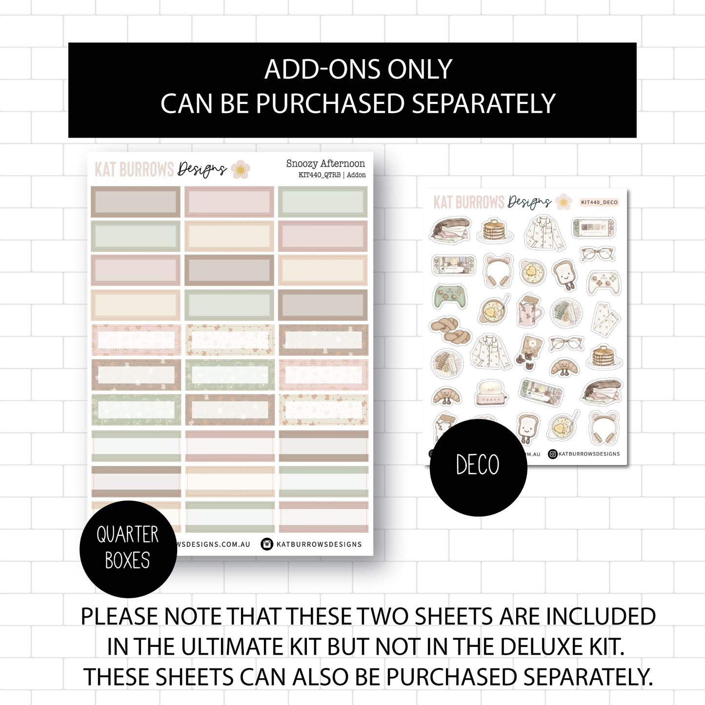 Deluxe Foiled Kit: Snoozy Afternoon (GOLD FOIL)