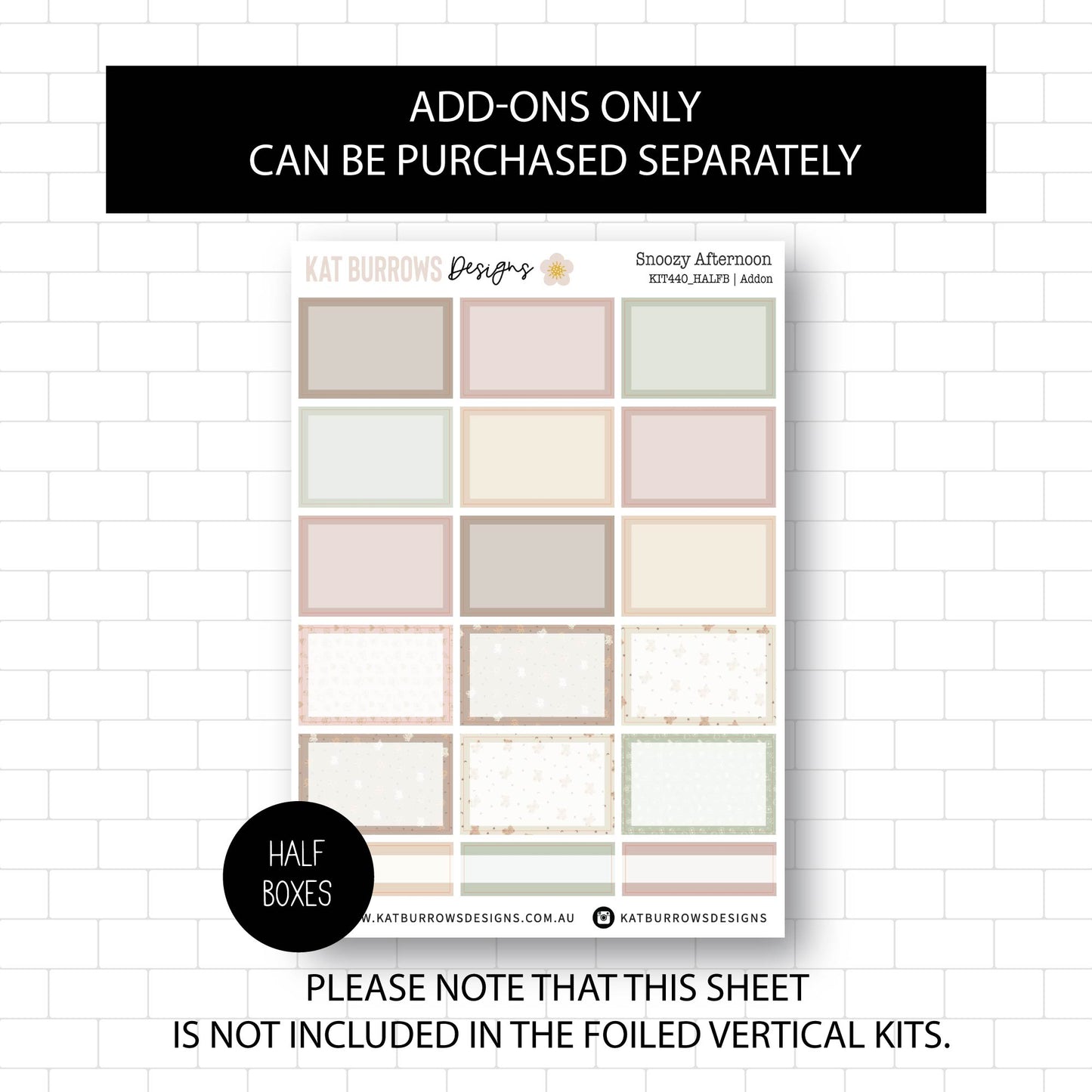 Deluxe Foiled Kit: Snoozy Afternoon (GOLD FOIL)