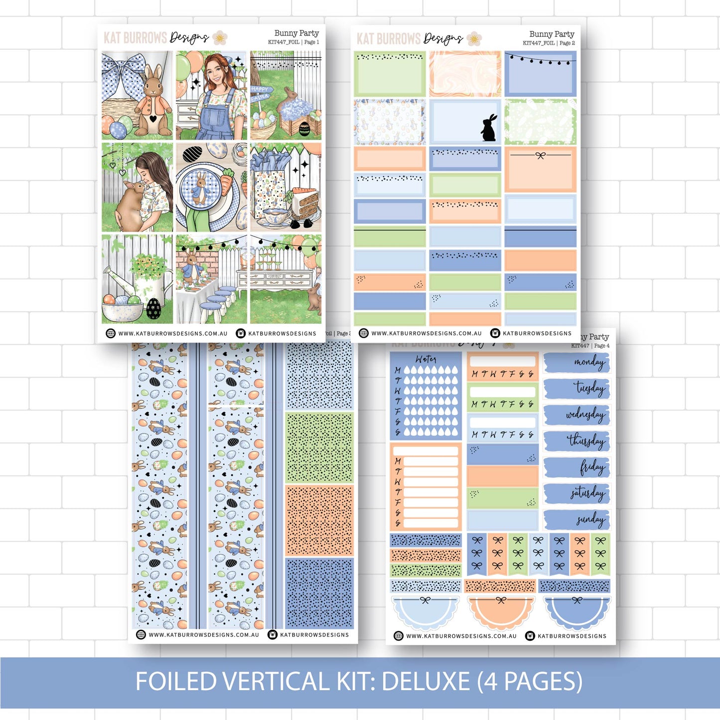 Deluxe Foiled Kit: Bunny Party (SILVER FOIL)