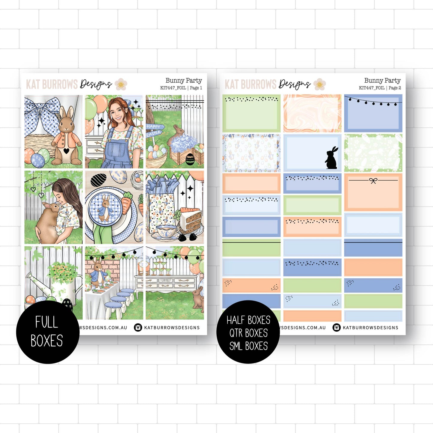 Deluxe Foiled Kit: Bunny Party (SILVER FOIL)